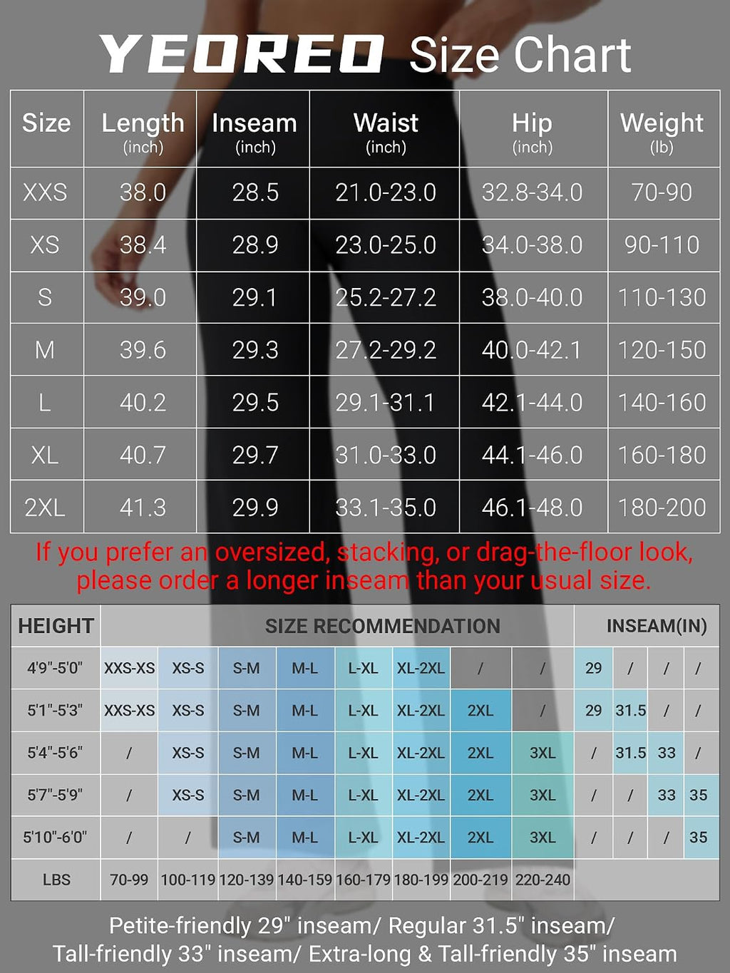 YEOREO Ease Workout Leggings Womens Straight Leggings Eddiy Gym Yoga Pants